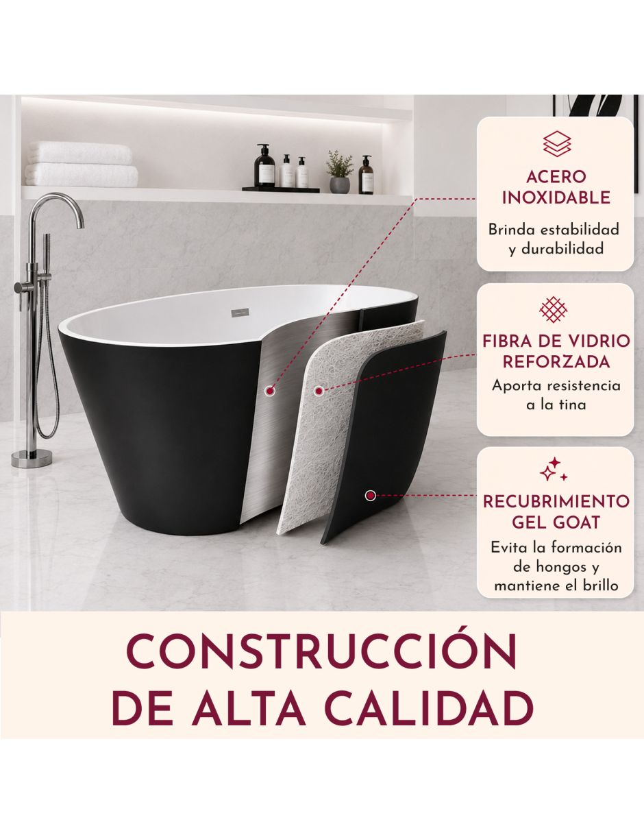 Tina Rack & Pack de fibra de vidrio