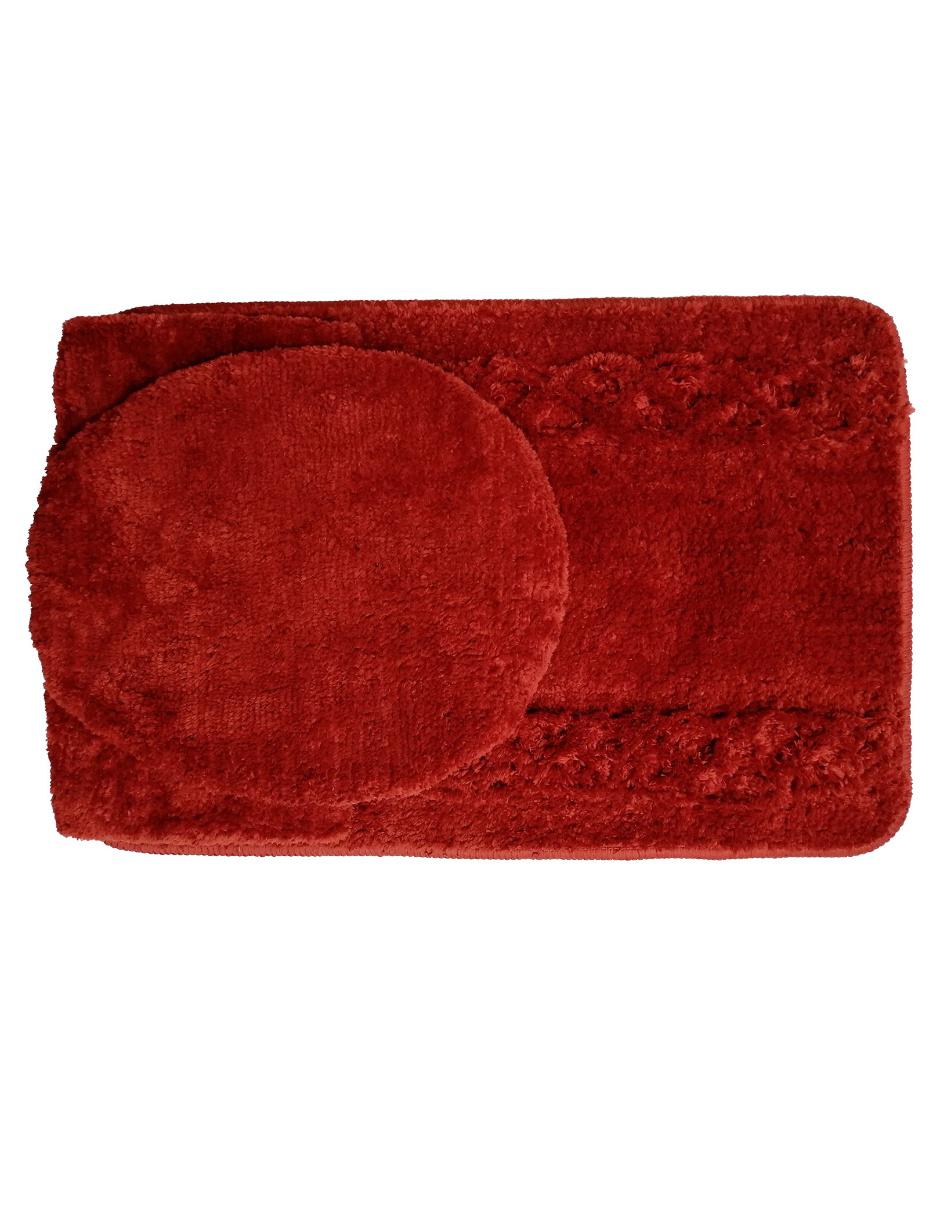Set de baño Braid rojo naranja 2