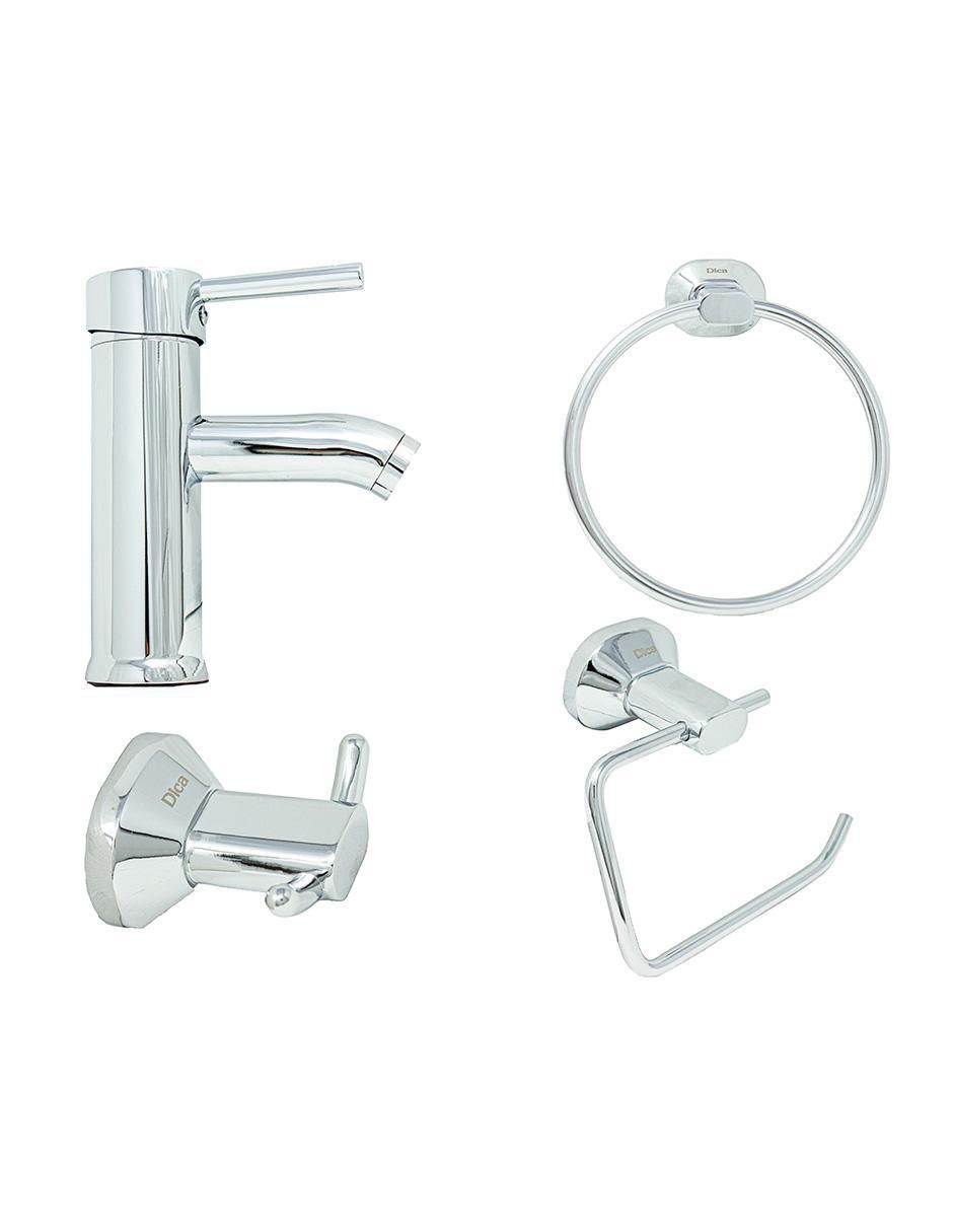 Set baño empotrable 4 piezas