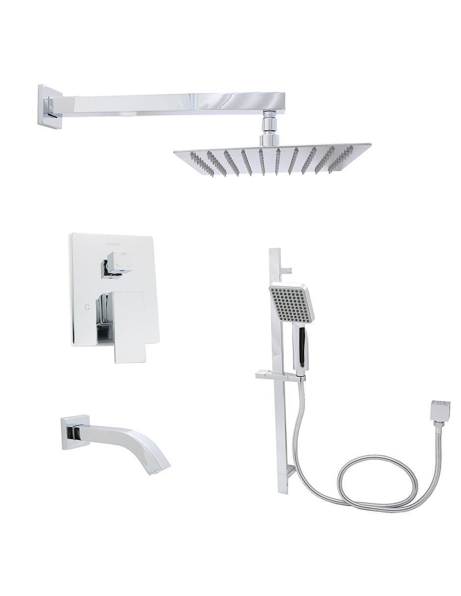 Set baño empotrable 4 piezas