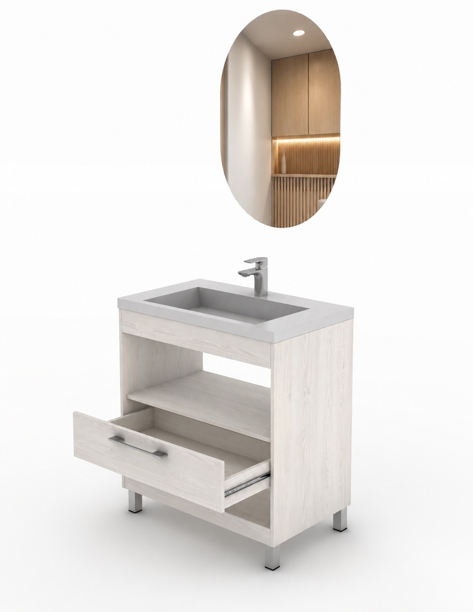 Mueble para baño melamina 3