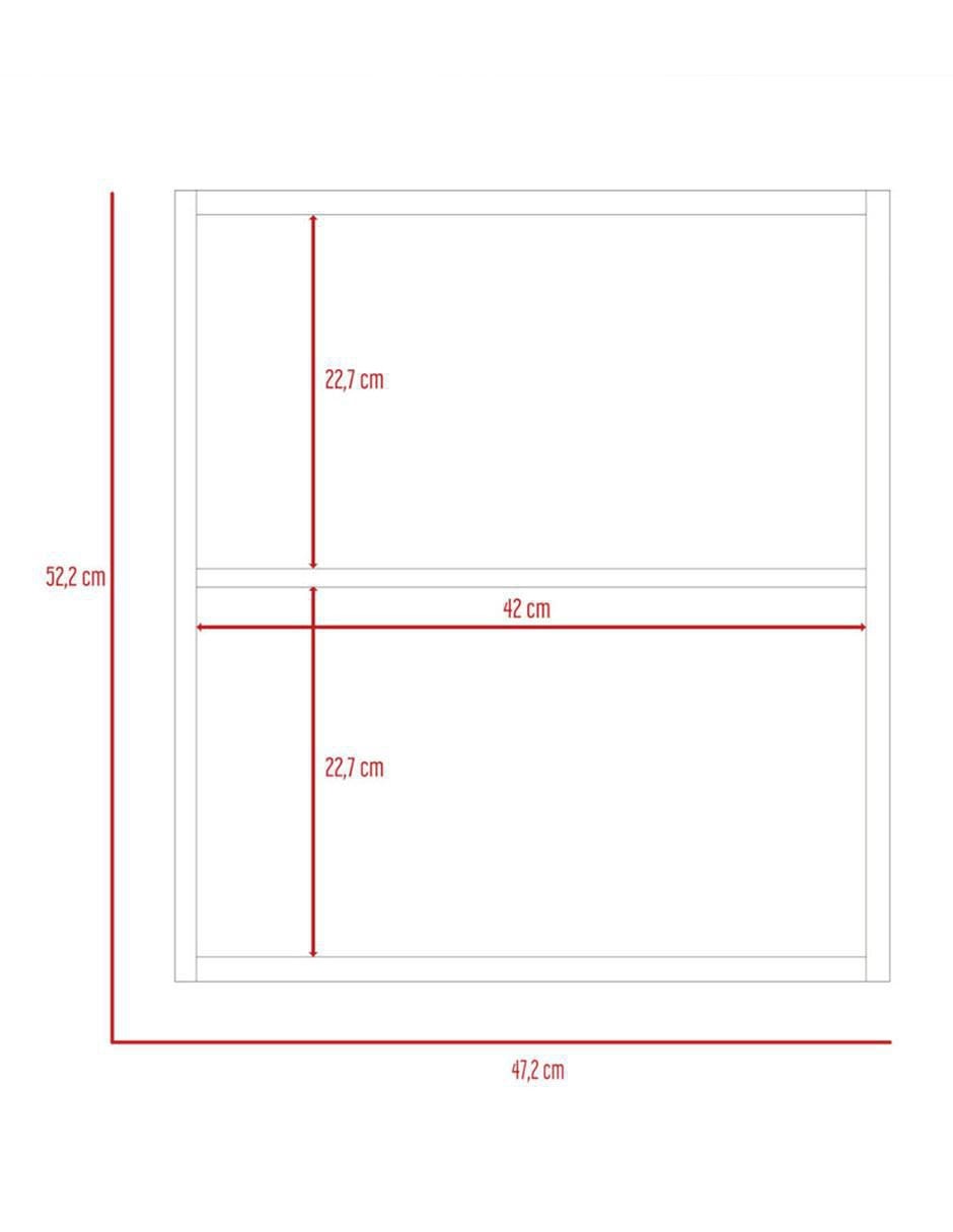 Mueble para baño Excelsior Luma de melamina armable