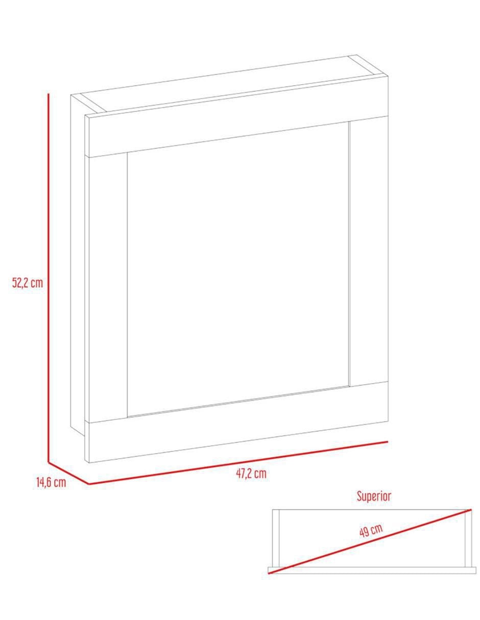 Mueble para baño Excelsior Luma de melamina armable