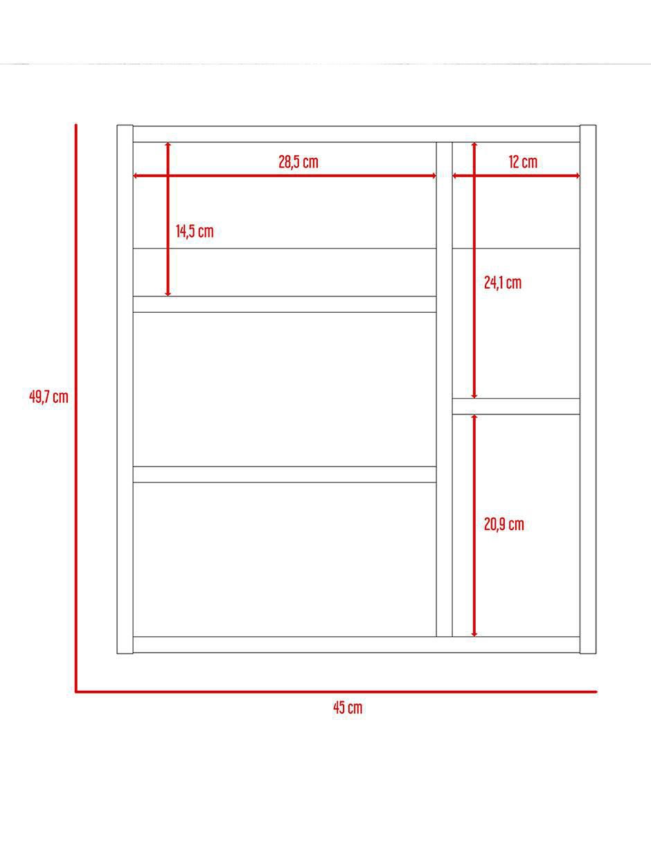 Mueble para baño Excelsior Labelle de melamina armable