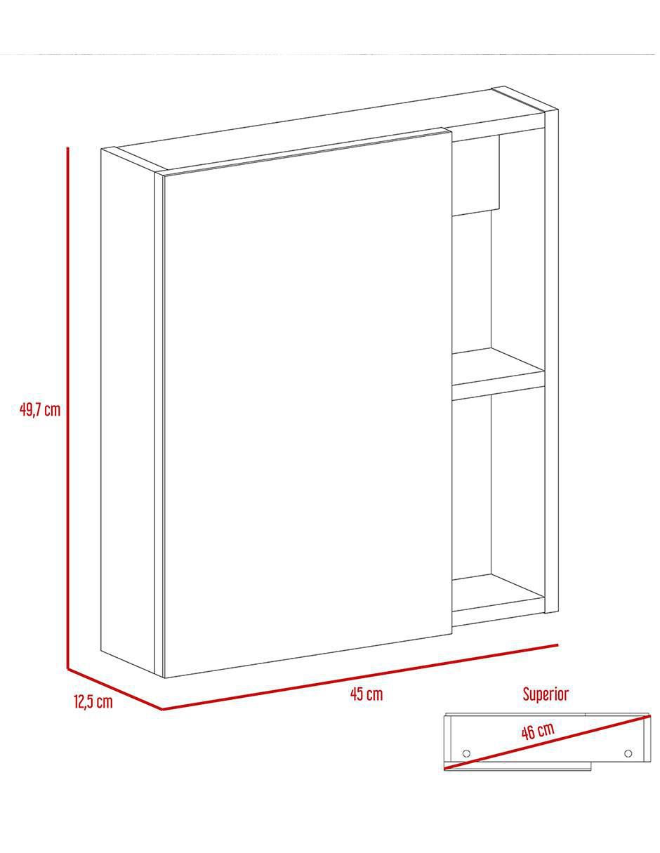 Mueble para baño Excelsior Labelle de melamina armable