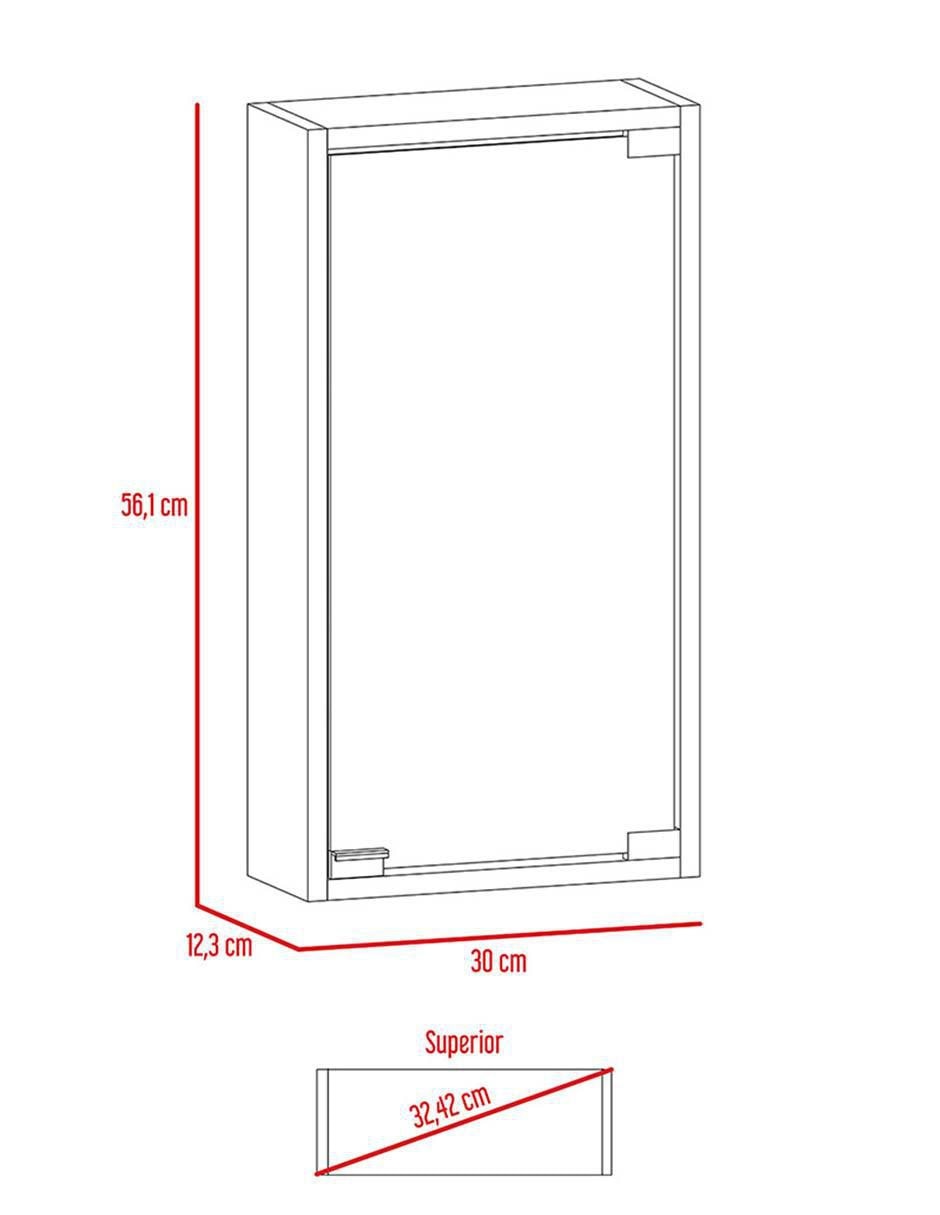 Mueble para baño Excelsior Merlo de MDF armable