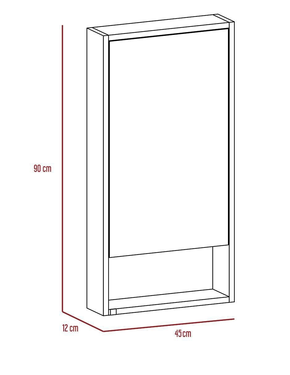 Mueble para baño Excelsior Mariana de melamina armable