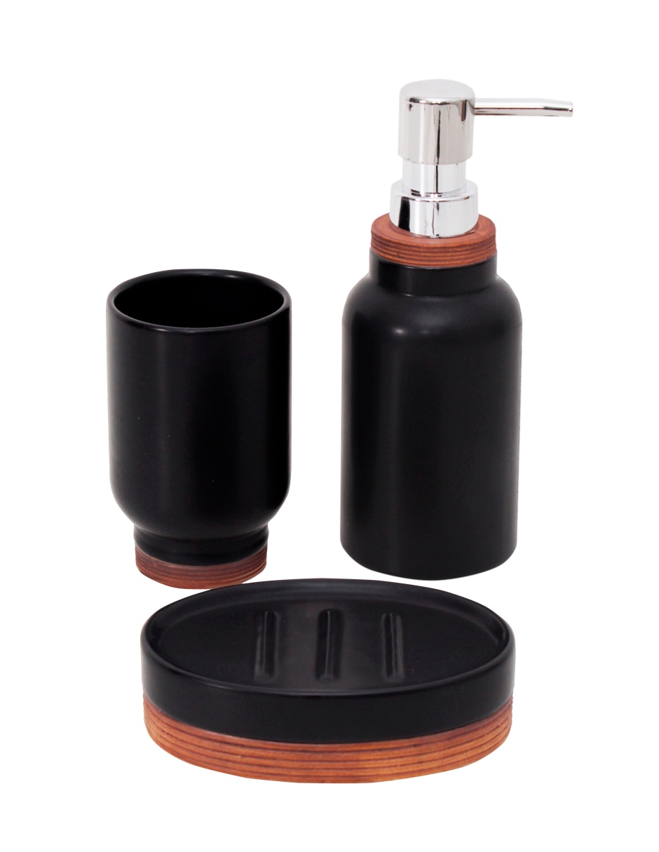 Juego de accesorios para baño Crown Baccara Brunnel de cerámica 3 piezas