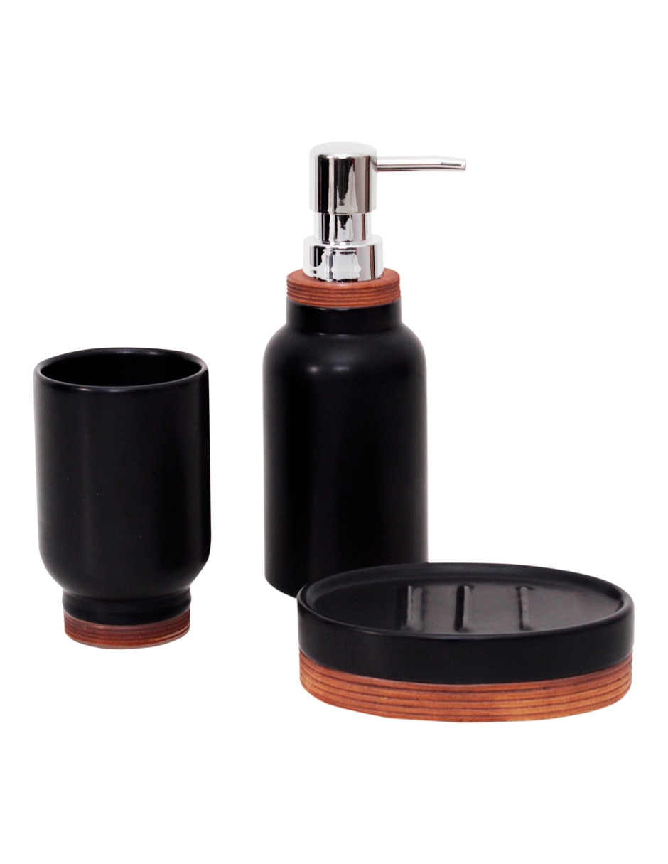 Juego de accesorios para baño Crown Baccara Brunnel de cerámica 3 piezas