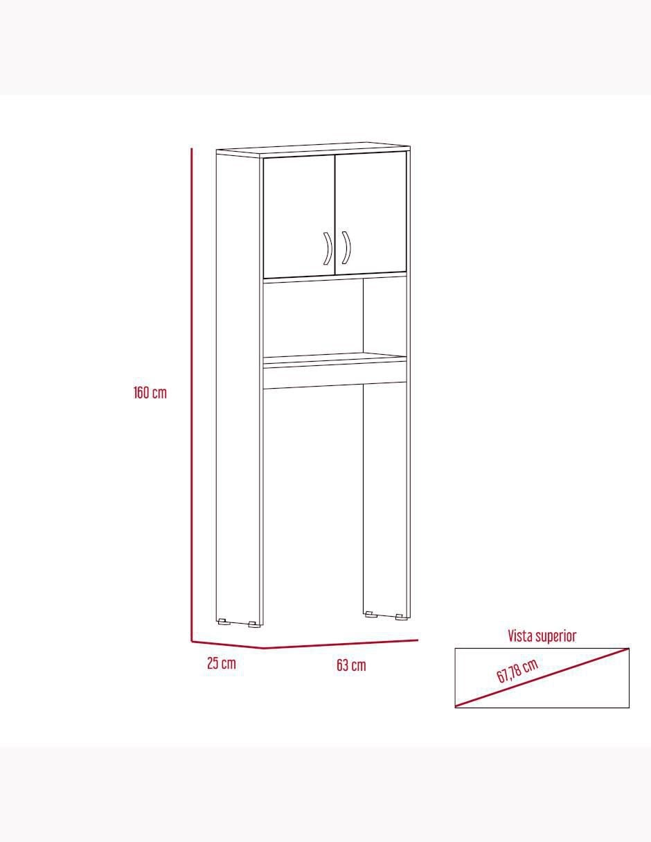 Mueble para baño Excelsior Siena de melamina armable
