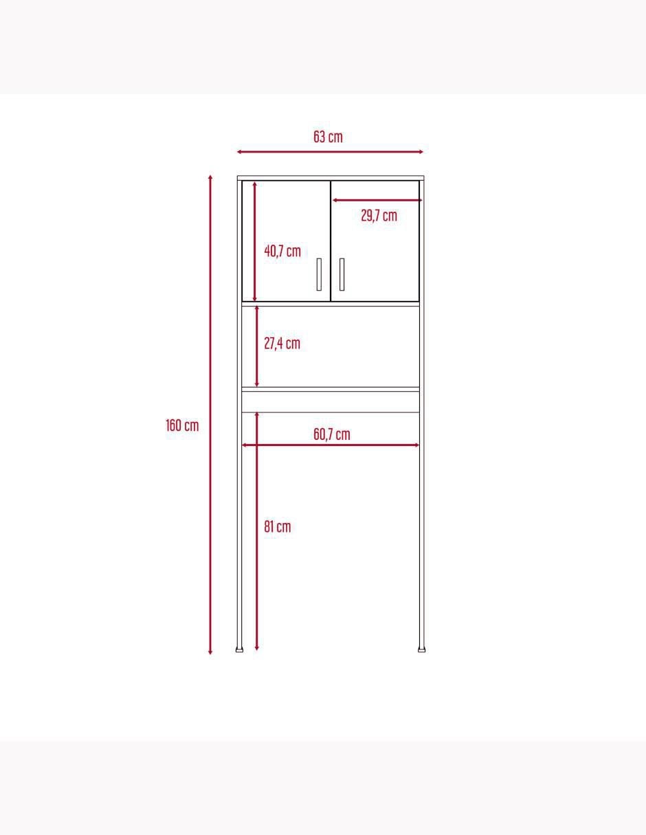 Mueble para baño Excelsior Siena de melamina armable
