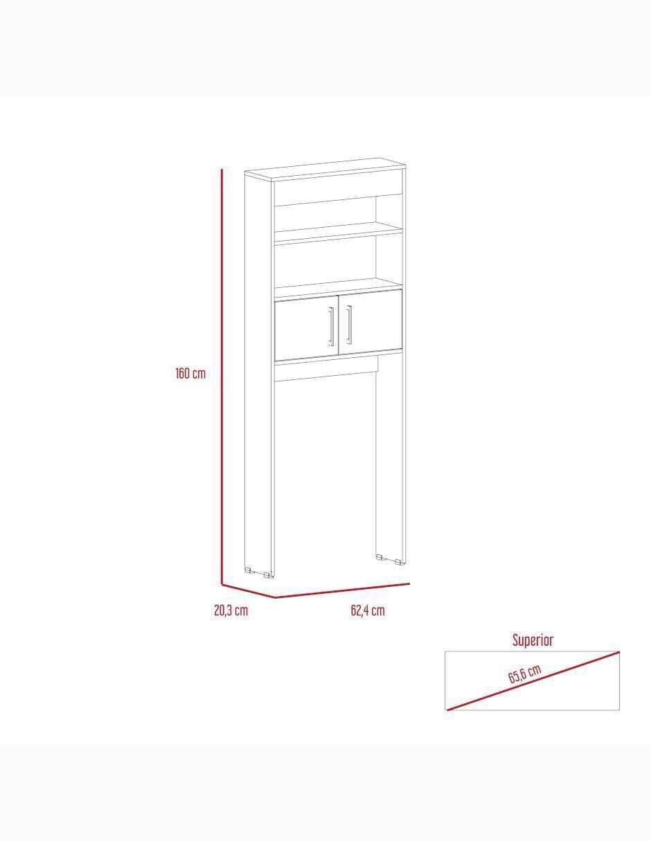 Mueble para baño Excelsior Madrid de melamina armable