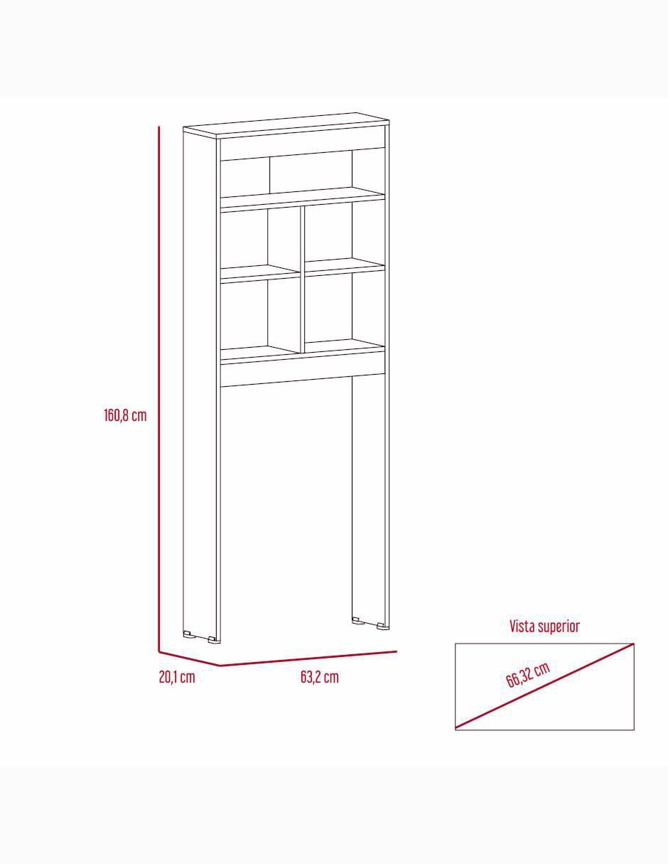 Mueble para baño Excelsior Dúo de melamina armable