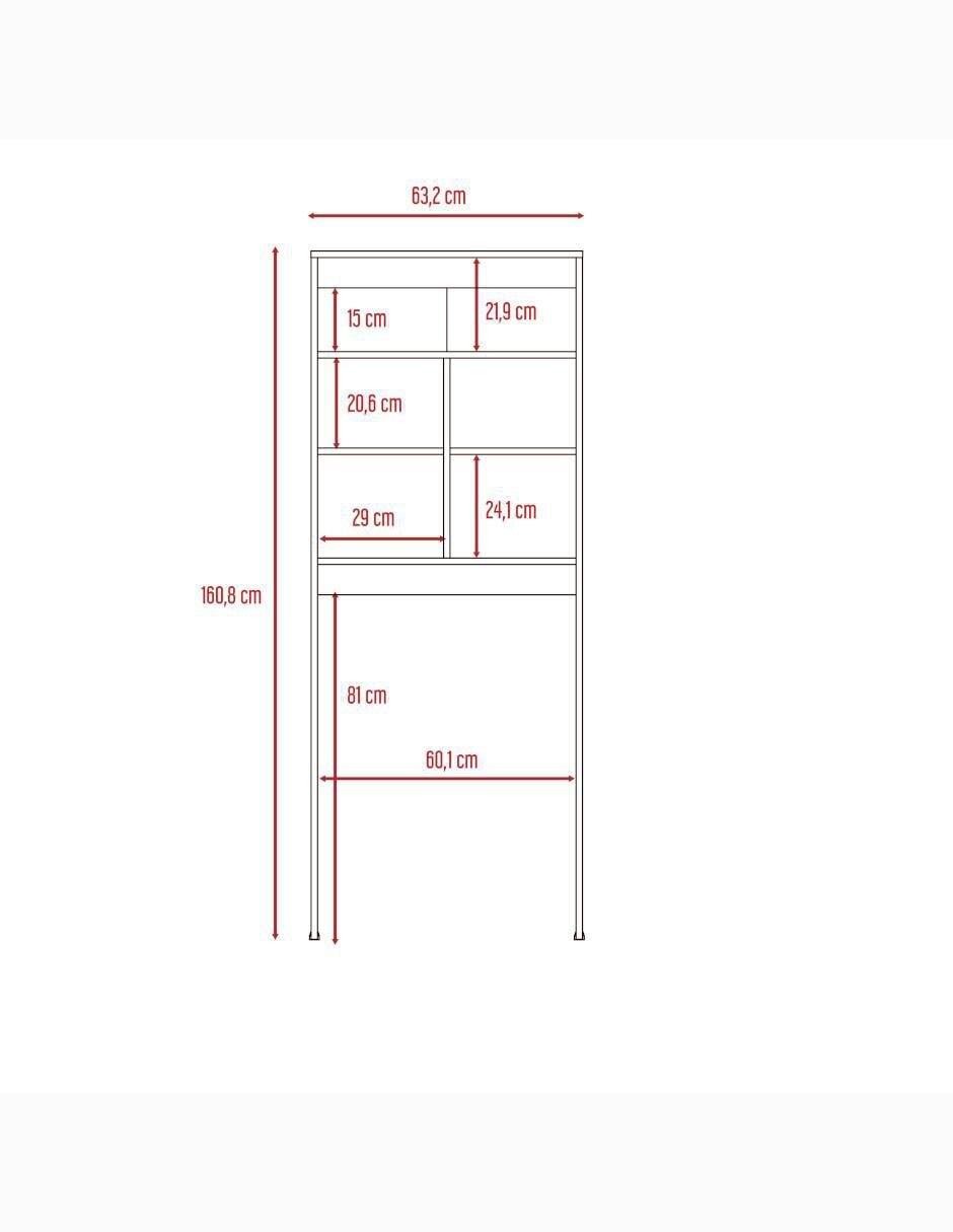 Mueble para baño Excelsior Dúo de melamina armable