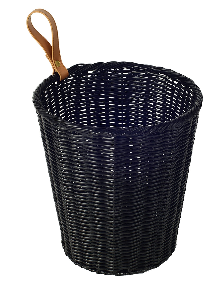 BOTE DE BASURA ALYSSA, 8 L, NEGRO HAUS