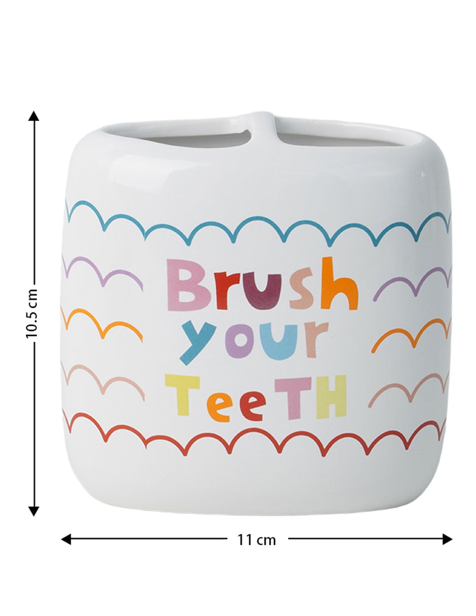 Porta cepillo de dientes Haus Kids Wash-Brush 2 compartimentos