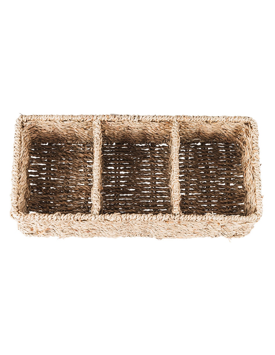 Cesto multiusos Seagrass de fibras naturales 4