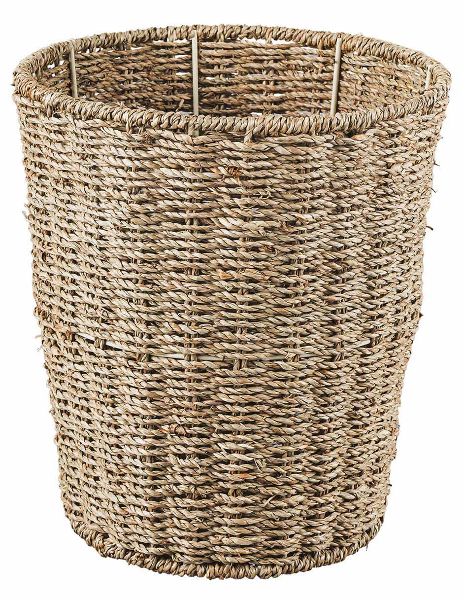 Bote de basura Haus Seagrass de metal