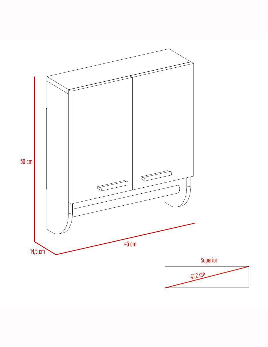 Mueble para baño Excelsior Deko de melamina armable