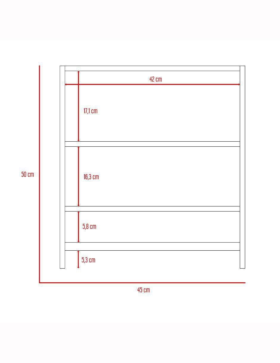 Mueble para baño Excelsior Deko de melamina armable