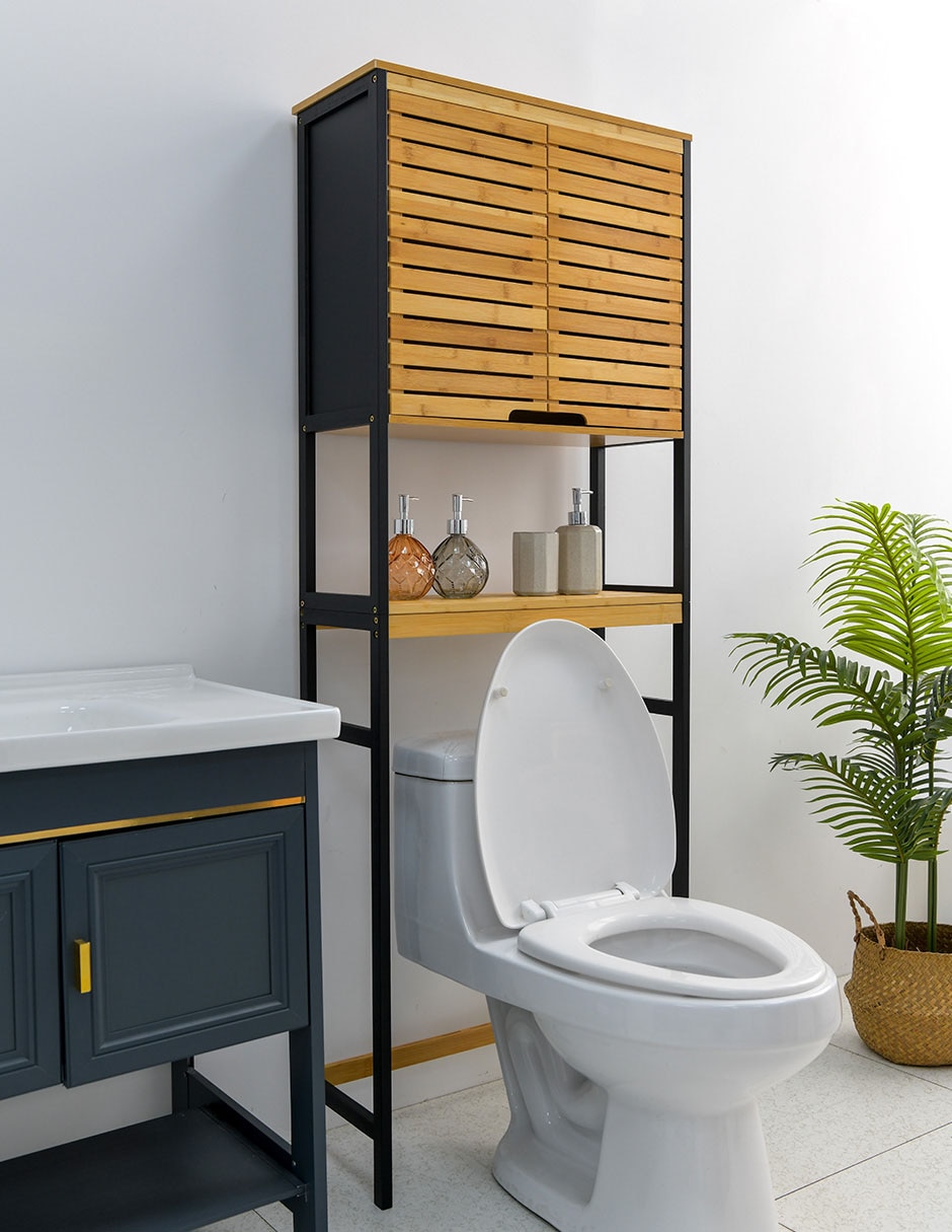 Estante para WC Roy de bambú armable