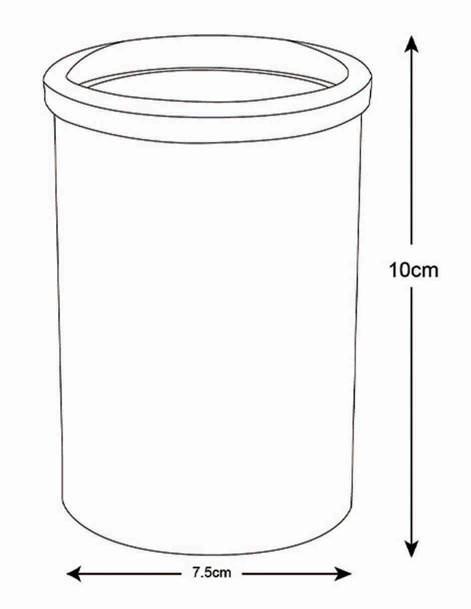 Vaso de baño de vidrio 5