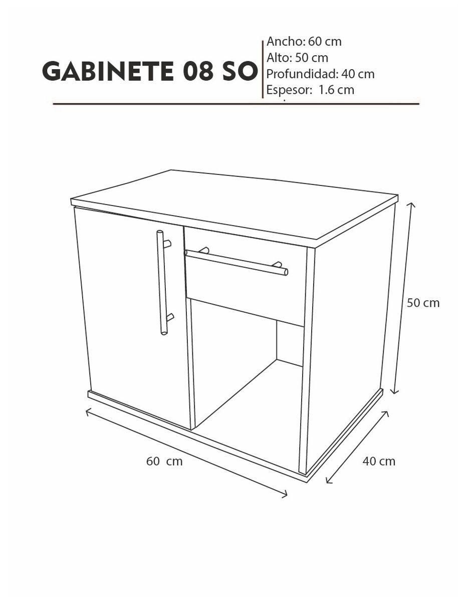 Mueble para baño de MDF armable 4