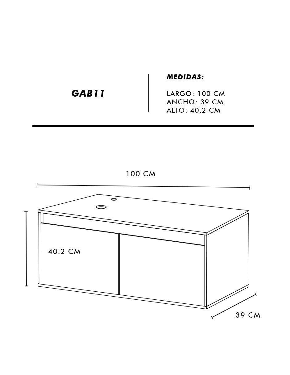 Mueble para baño Provenzal de MDF armable 8