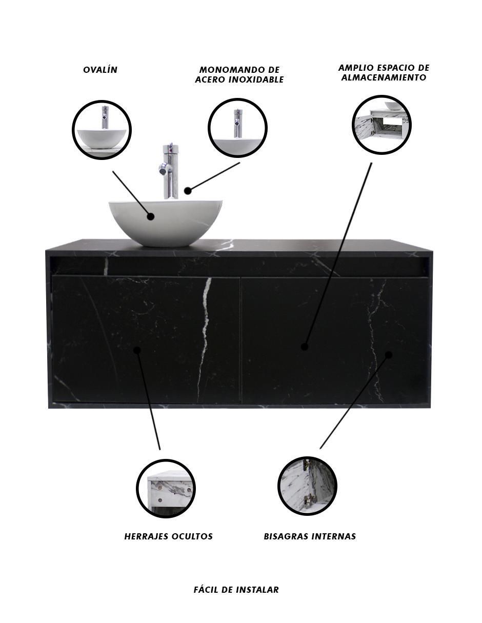 Mueble para baño Provenzal de MDF armable 6