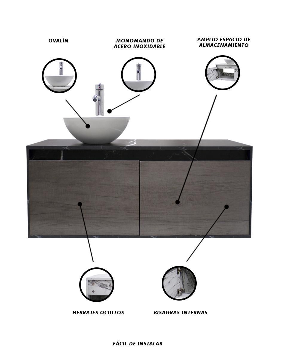 Mueble para baño Decomobil Provenzal de MDF armable