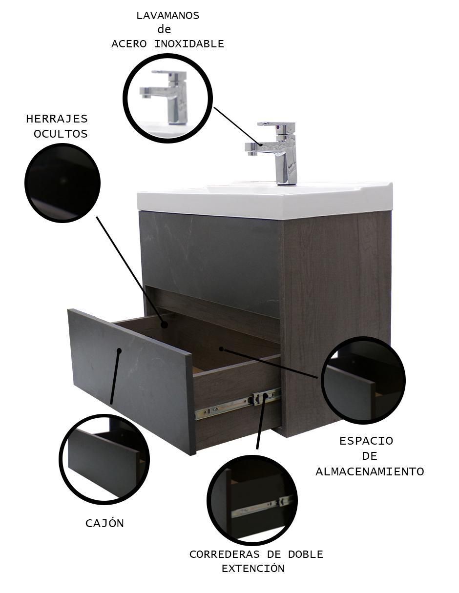 Mueble para baño Decomobil Provenzal 12 de MDF armable