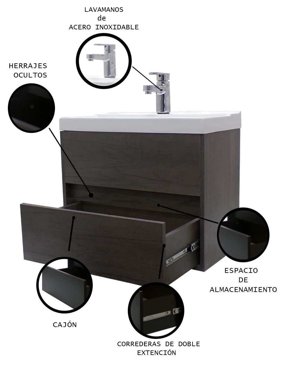 Mueble para baño Decomobil Provenzal 12 de MDF armable