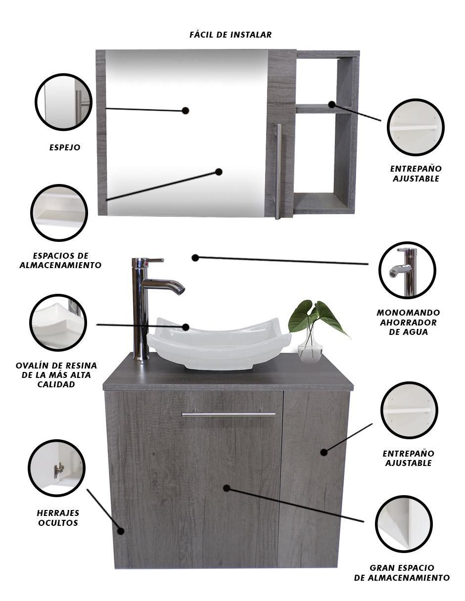 Mueble para baño armable Mellor OB MDF 2