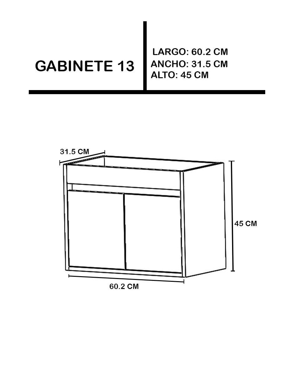 Mueble para baño Lia de MDF armable 6