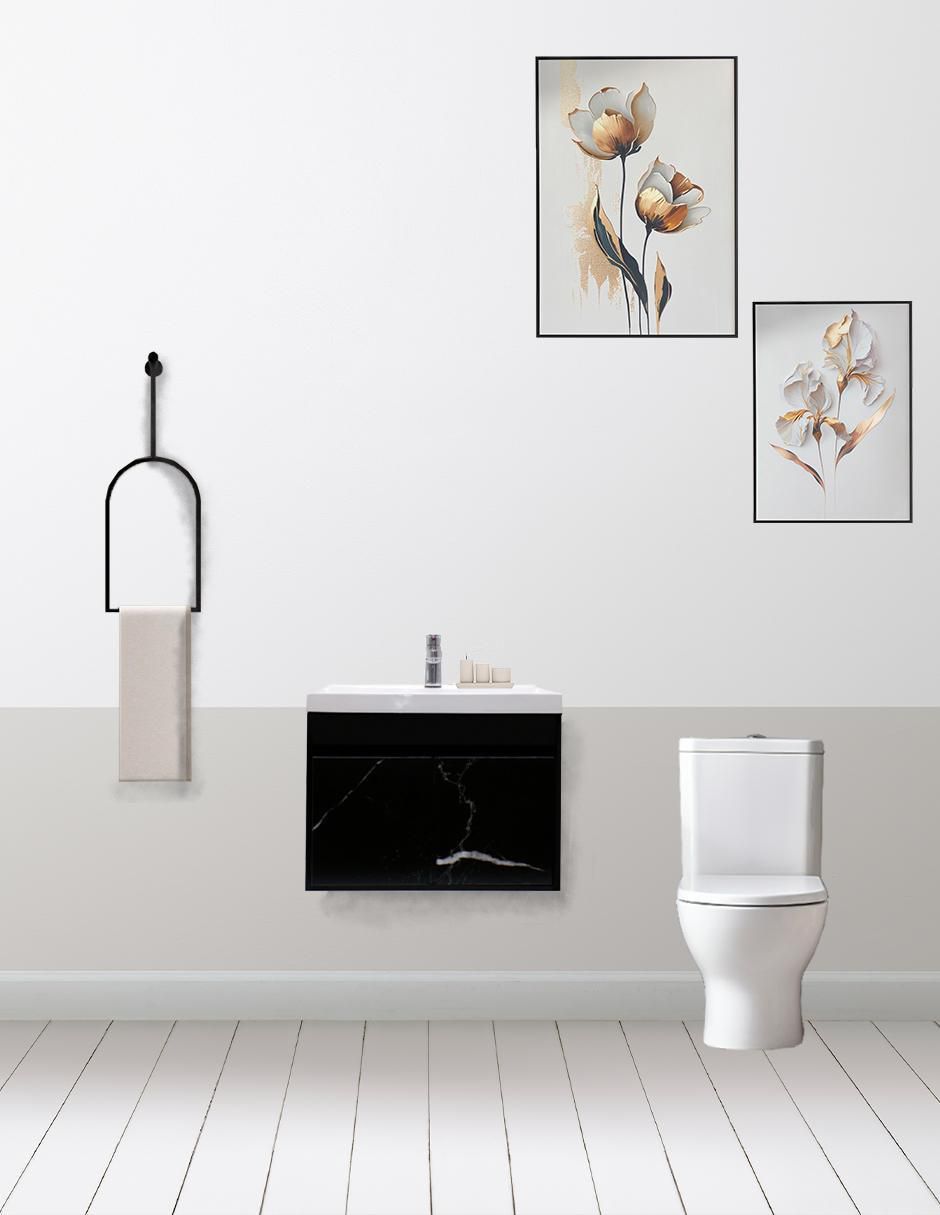 Mueble para baño Decomobil Lia mármol de MDF armable