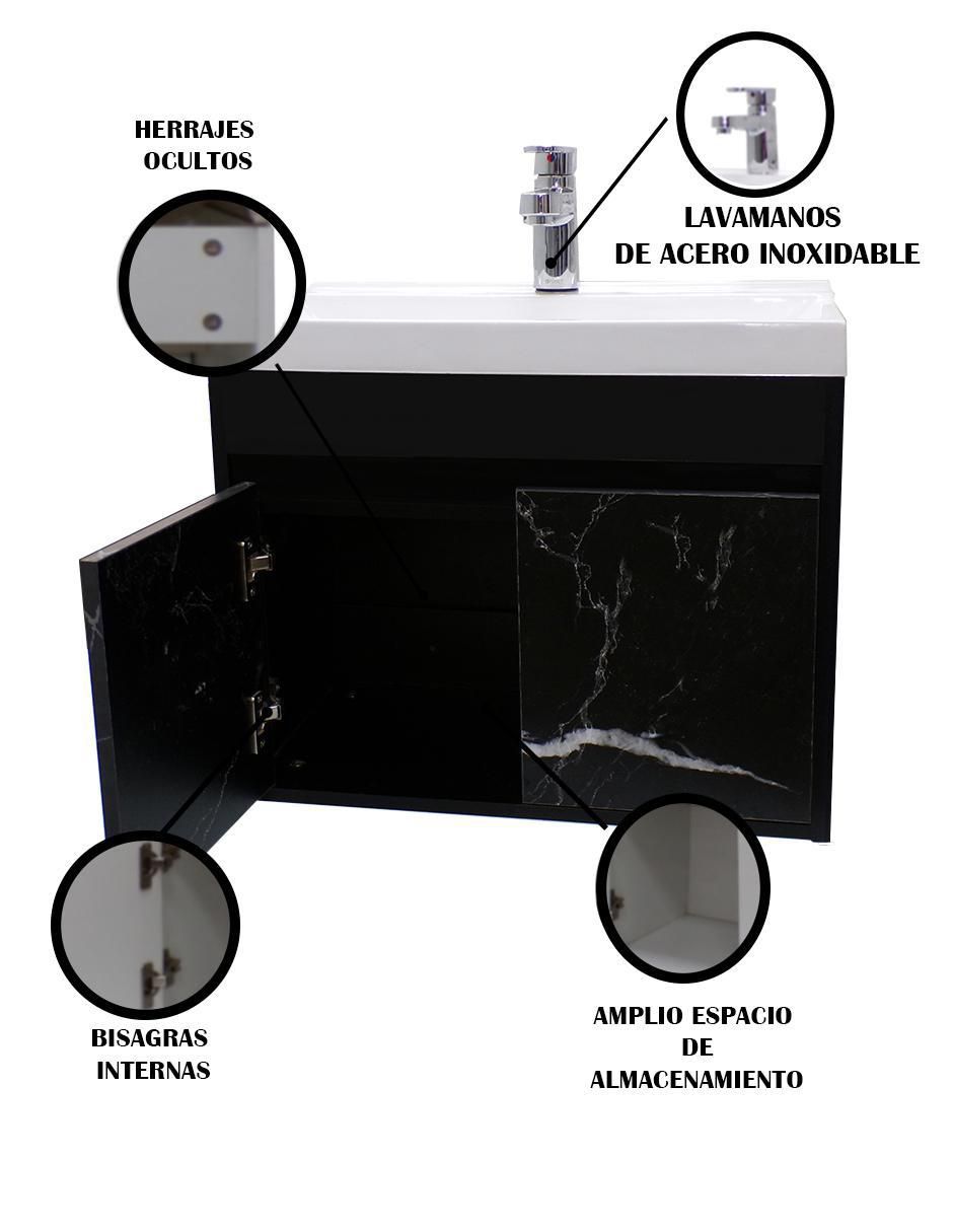 Mueble para baño Decomobil Lia mármol de MDF armable