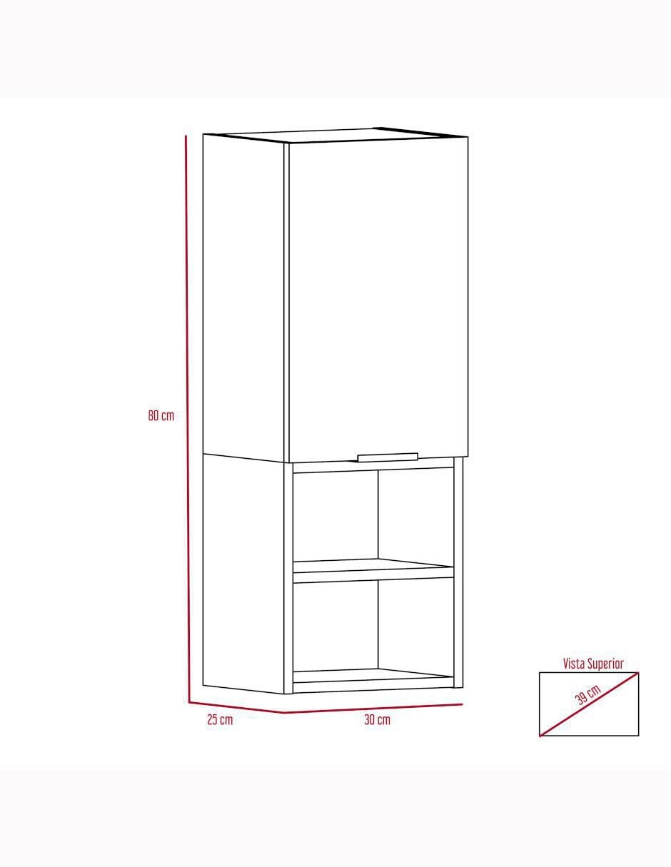 Mueble para baño Excelsior Jules de melamina armable