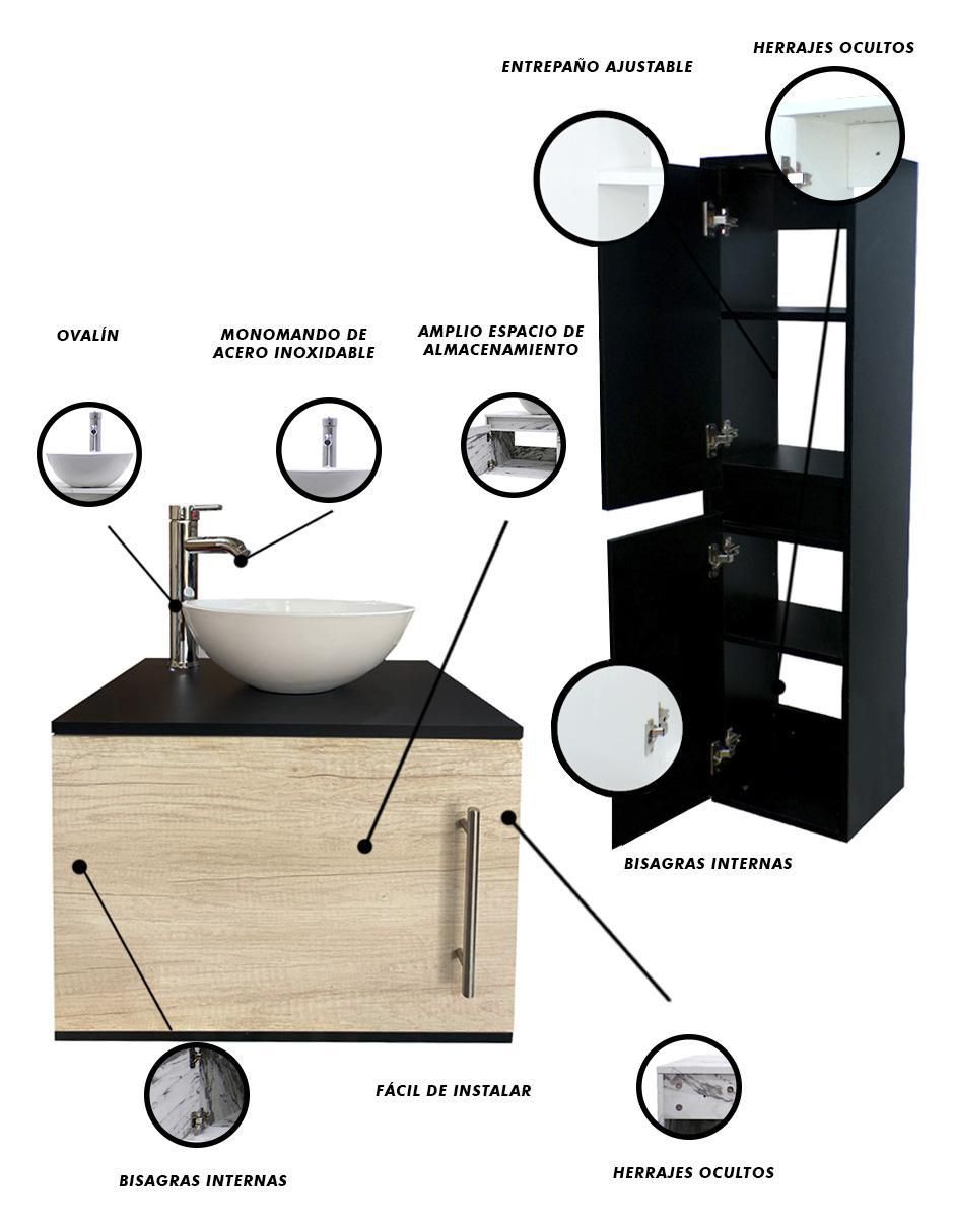 Mueble para baño Set Kitay de MDF armable 3