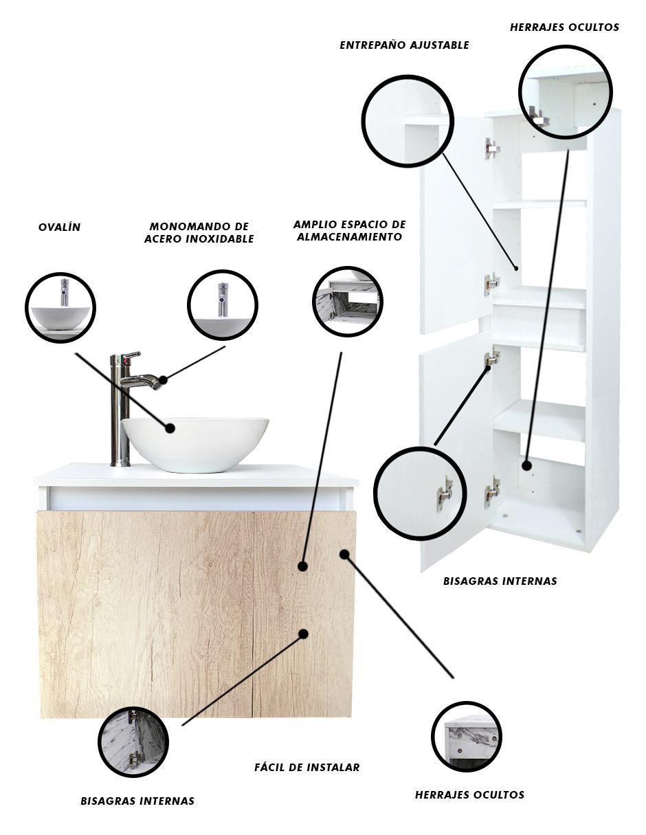 Mueble para baño Set Levsha de MDF armable 5