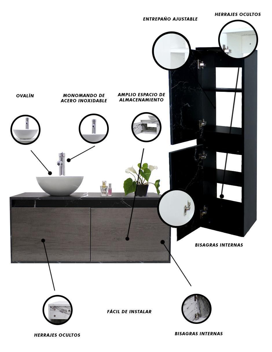 Mueble para baño Decomobil Set esbly de MDF armable