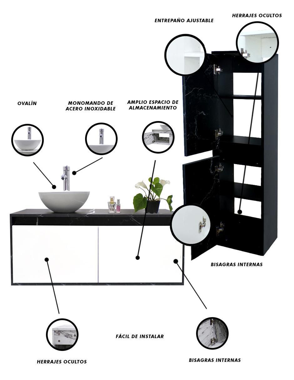 Mueble para baño Set esbly de MDF armable 3