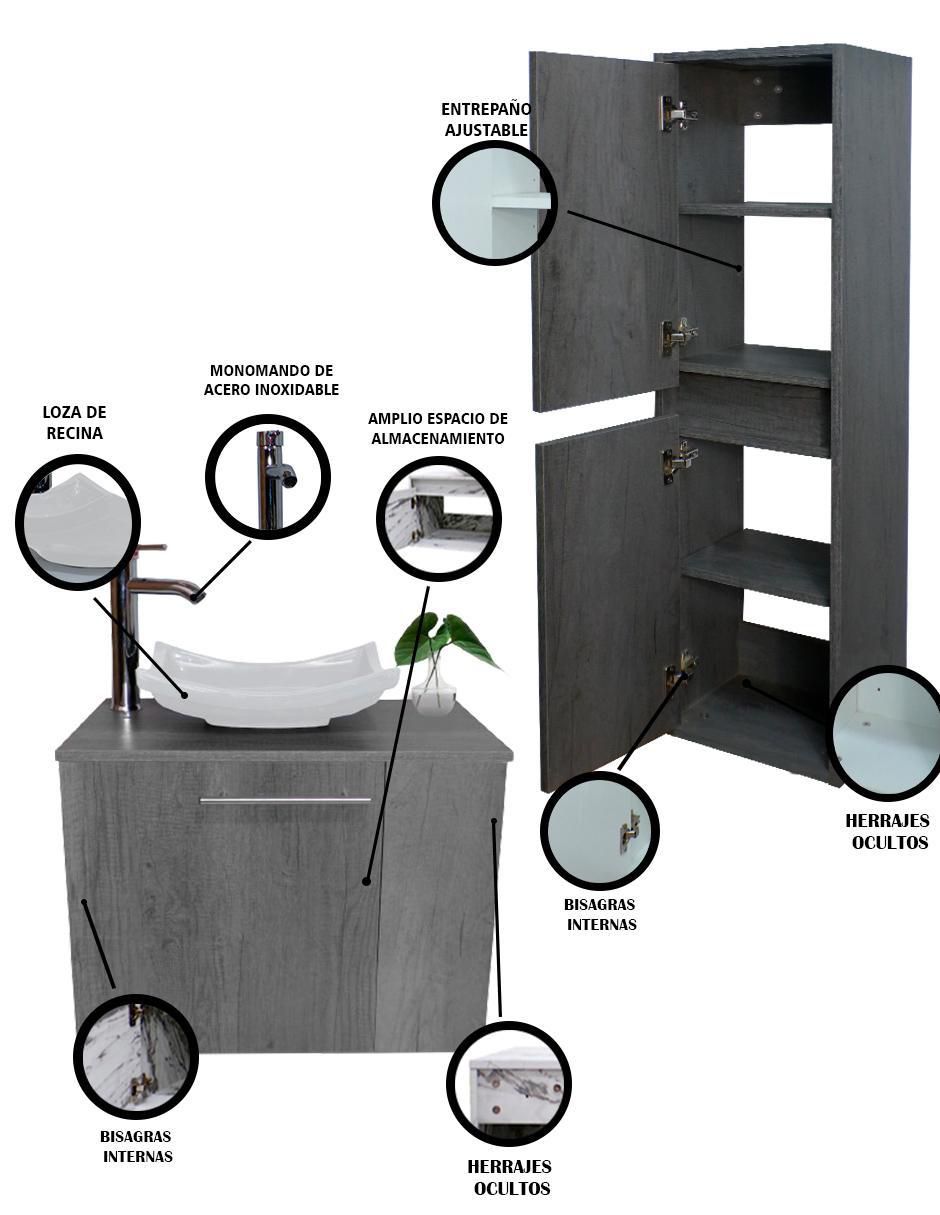 Mueble para baño Decomobil Set Agra de MDF armable