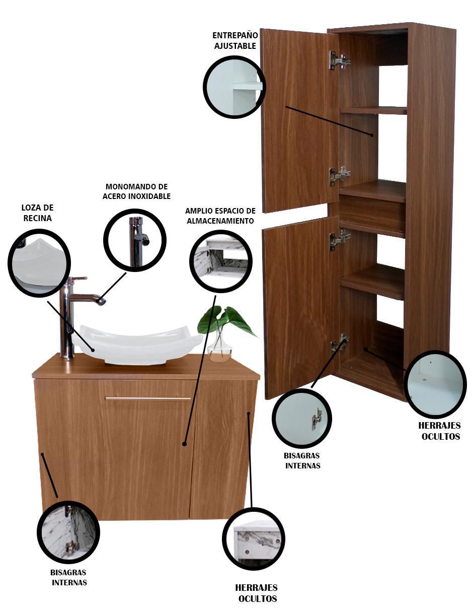 Mueble para baño Set Agra de MDF armable 3