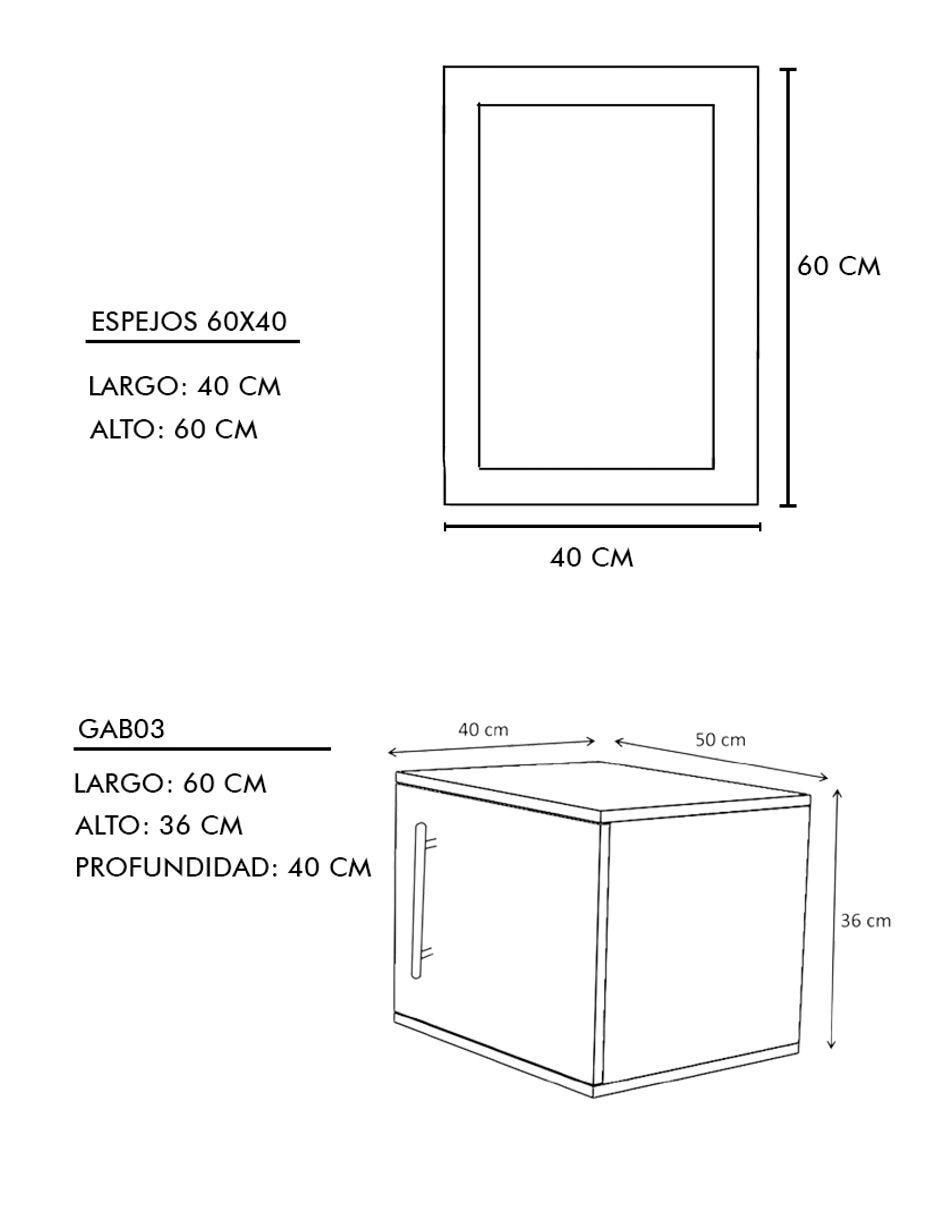 Mueble para baño Zurich de MDF armable 5