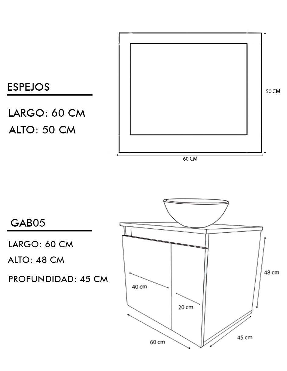 Mueble para baño Delémont de MDF armable 5