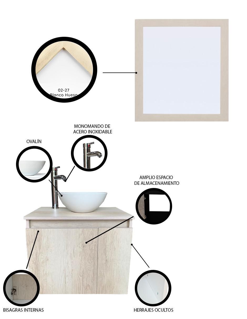 Mueble para baño Delémont de MDF armable 3