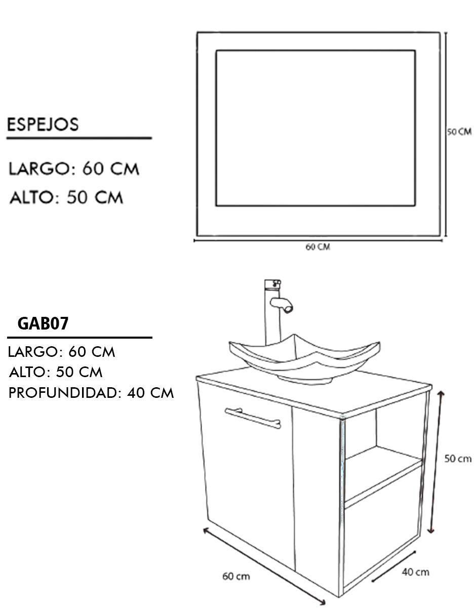Mueble para baño armable Vernier MDF 6