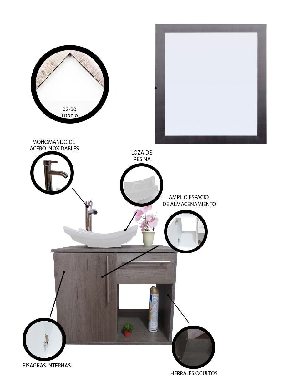 Mueble para baño Decomobil Set Soleura de MDF armable