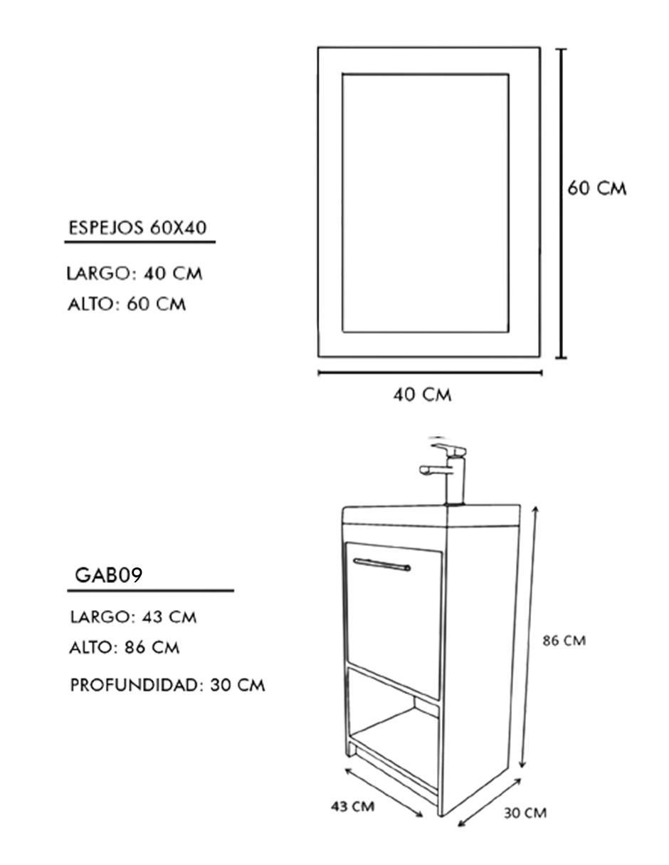 Mueble para baño Pattani de MDF 5