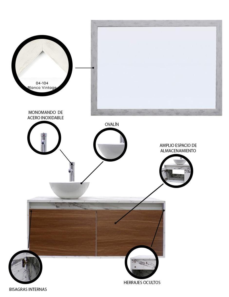 Mueble para baño Nyon de MDF armable 3
